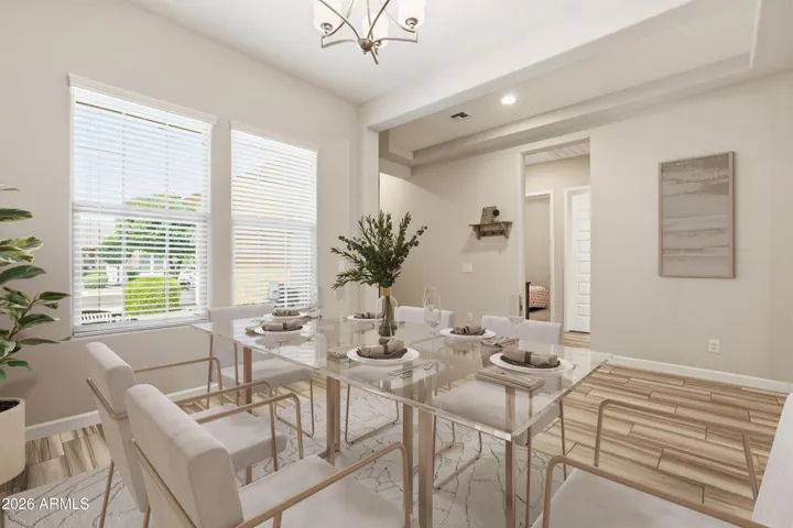 Virtually Staged Dining Room
