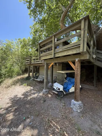 Deck and golf cart