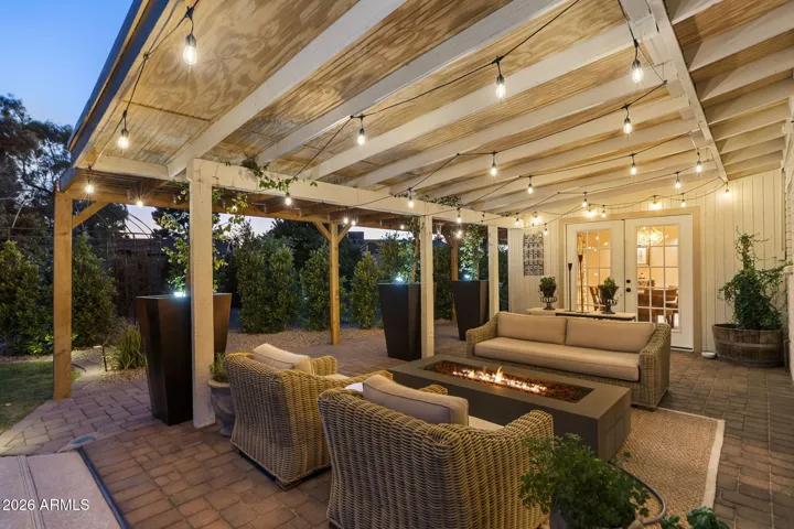 Main backyard patio