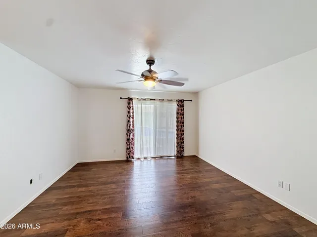Spacious primary bedroom