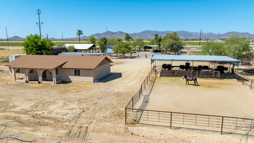 Front of Home, Large Turn out with Horse Stalls
