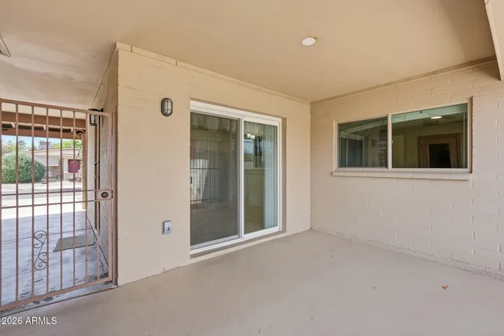 Covered Patio off of kitchen