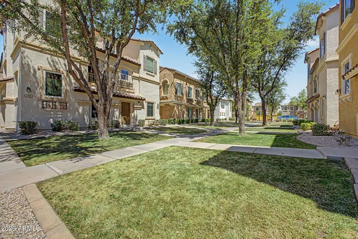 The neighborhood features lots of green space