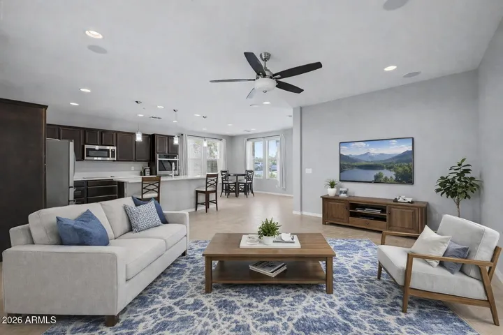 Virtually staged Living Room 3