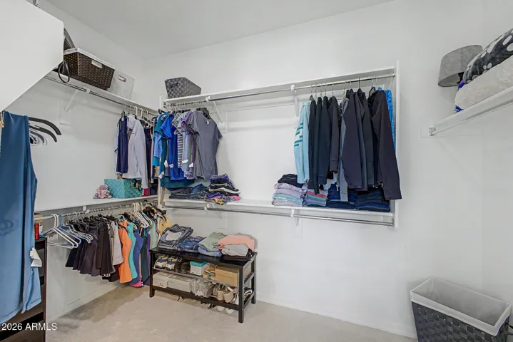 Primary closet