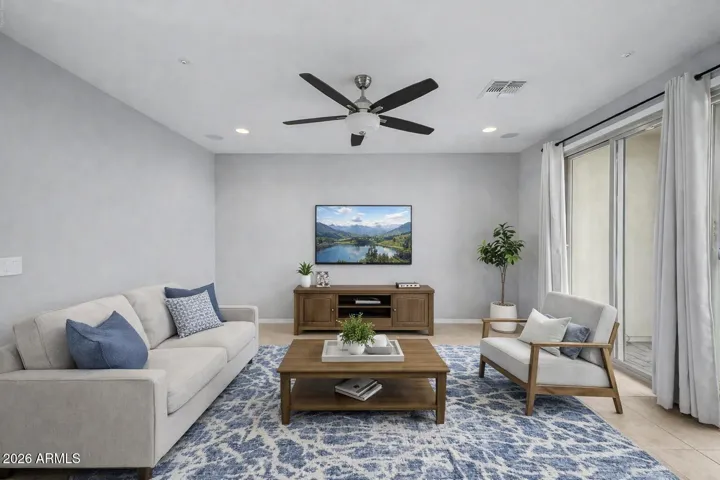 Virtually staged Living Room 2