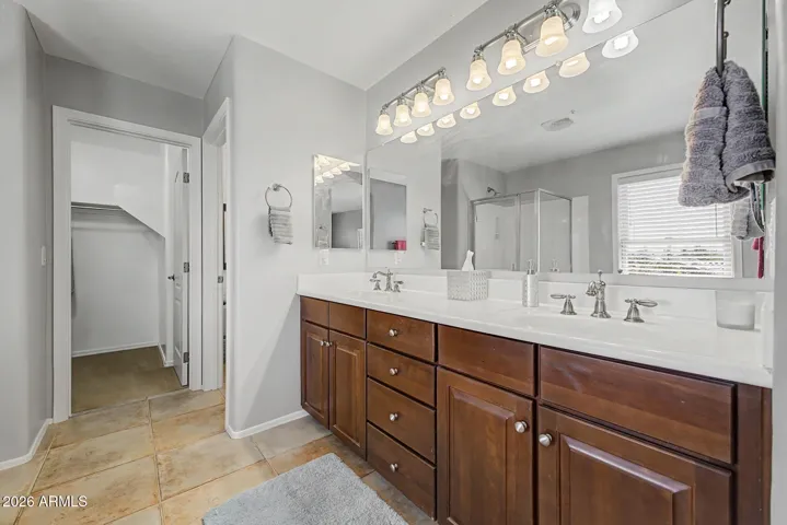 Dual Vanities and separate tub-shower