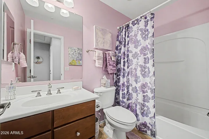 Hall Bathroom w/ tub-shower