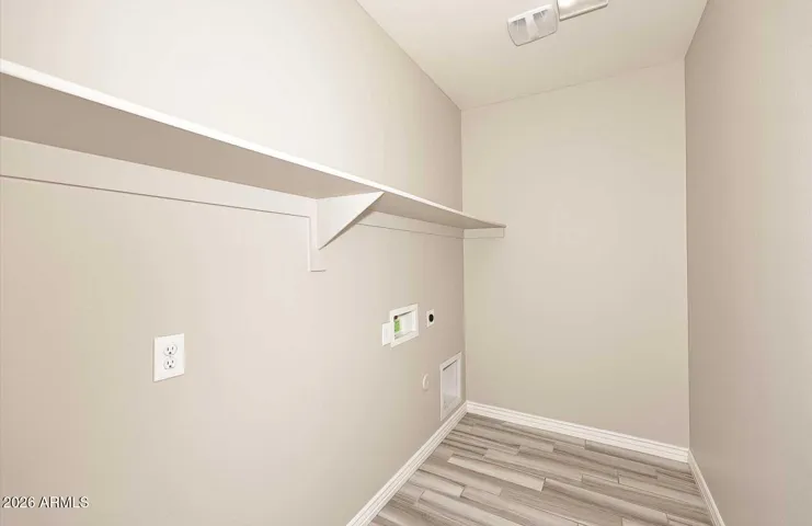 Flexibility to use as main or secondary laundry, additional storage, pet room, etc.