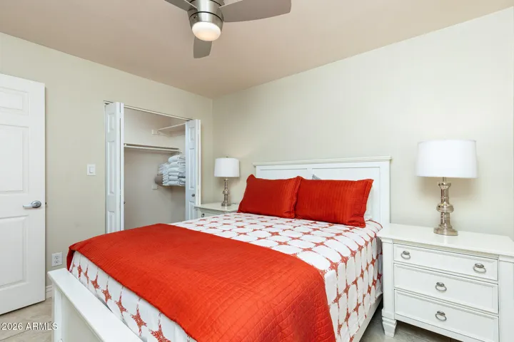 Guest Bedroom with walk-in closet