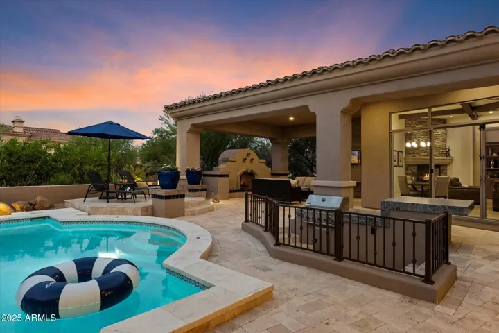 HUGE covered patio off of family room...