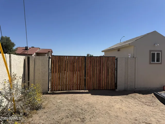 Maintenance shed and storage area