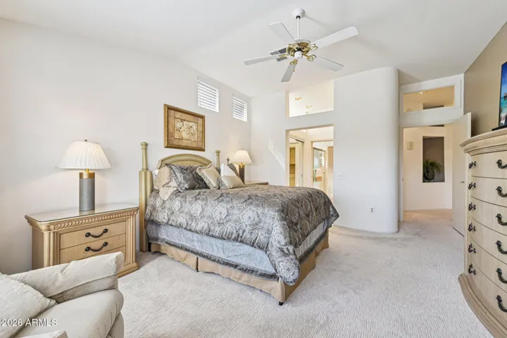 The master bedroom