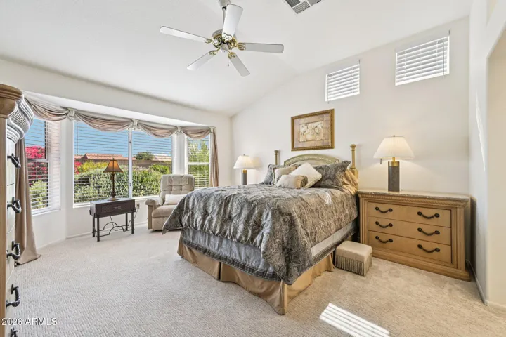 The master bedroom