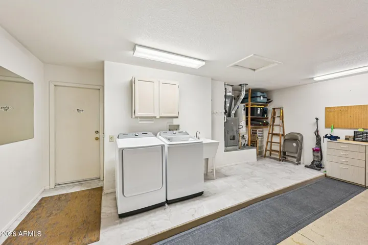 The laundry area