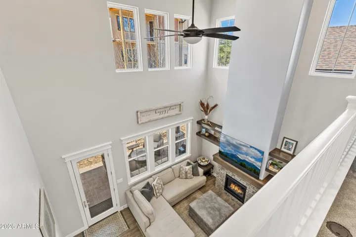 Loft oversees Great Room and provides abundant natural light throughout.