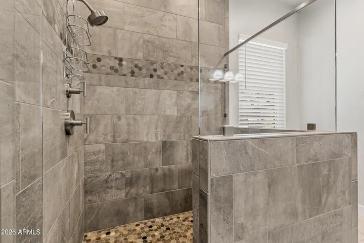 Spa-like shower with Rain showerhead.