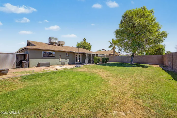 backyard is large enough for future pool
