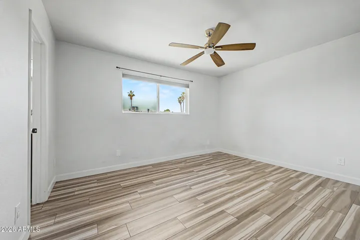 Primary bedroom with walk in closet and ensuite