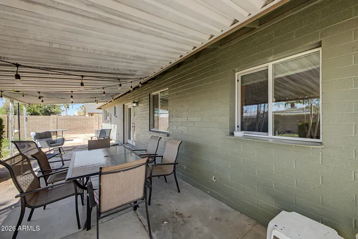Covered patio