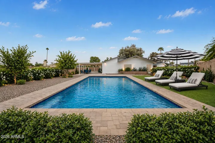 Pool has been virtually added for illustrative purposes to show potential use of the backyard.
