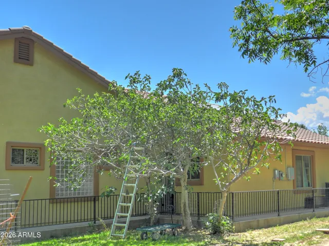 East side of house