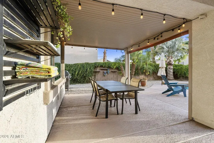 Covered patio