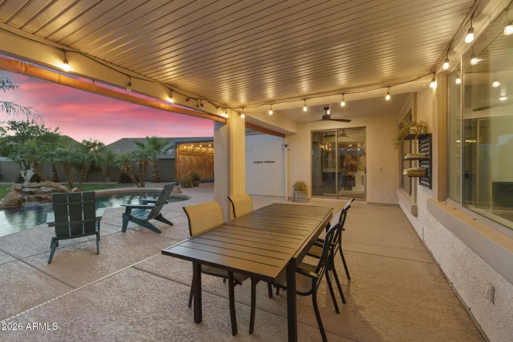 Covered patio