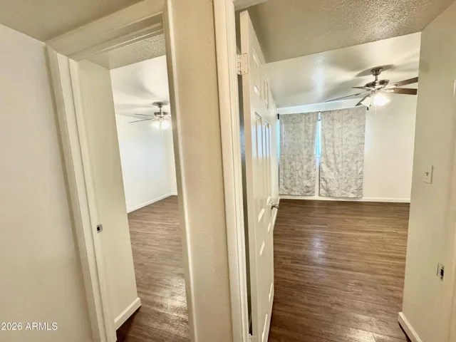Side by side bedrooms