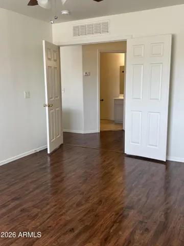 French doors in master bed room