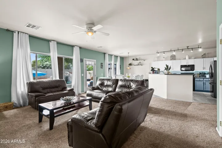 Family room & kitchen