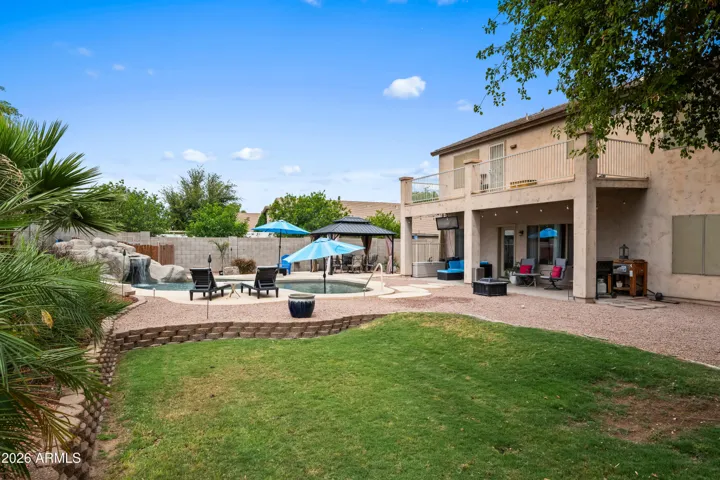 Large backyard