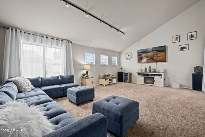 Vaulted ceilings great room