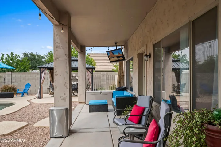 Covered patio