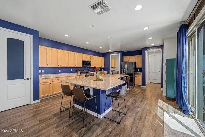 Lots of storage in the open kitchen