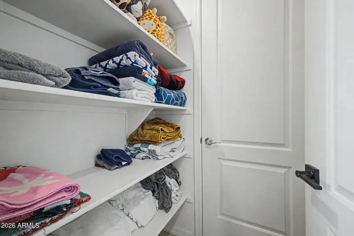 Upstairs large hall closet