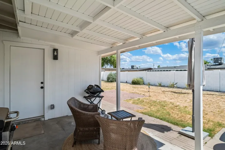 Covered patio