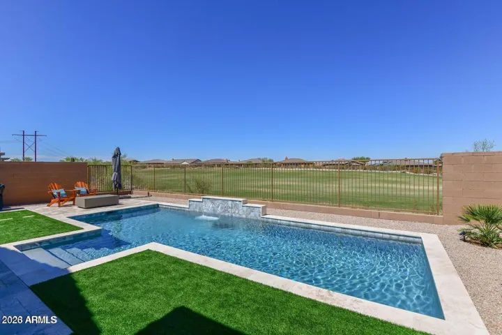 Private pool with views of Golf course