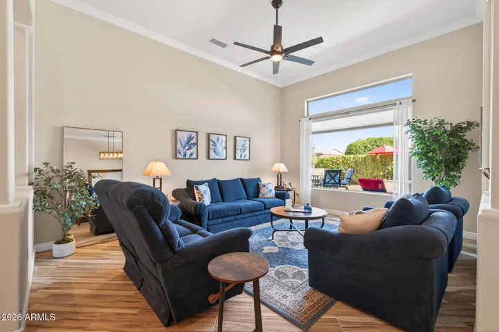 This room can be used for formal seating or make it into a fun game room.