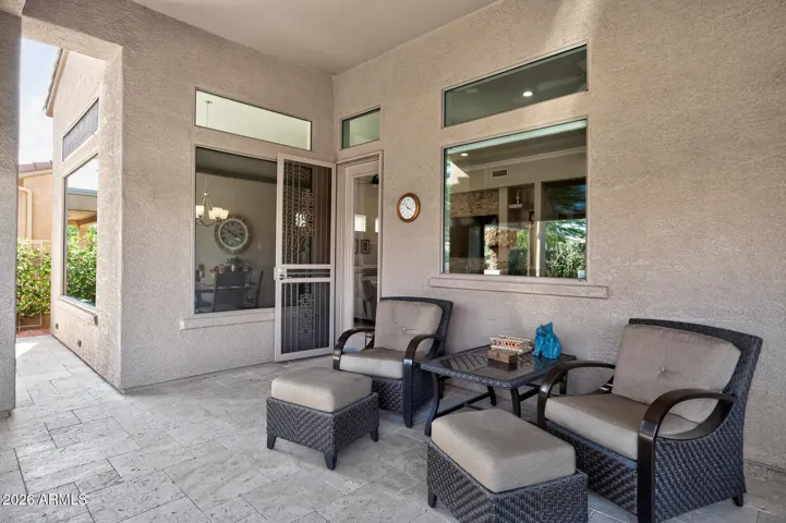 The security door leads back into family room and kitchen areas.