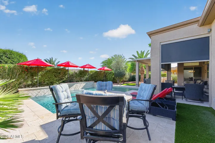 This extra patio space adds even more room for your patio furniture.