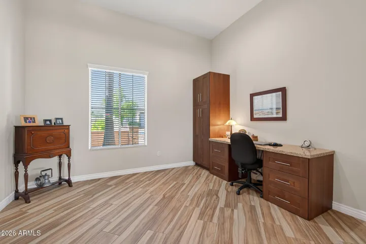Here is the 2nd built-in desk area in the den.