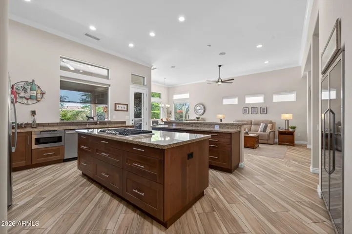 2 islands offer you tons of storage and counter space.