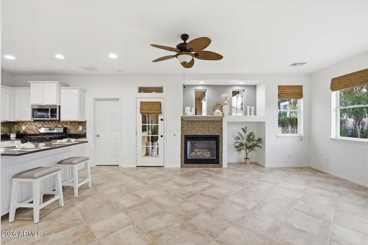 Kitchen and dining room
