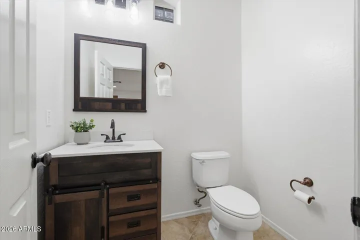 Downstairs powder room