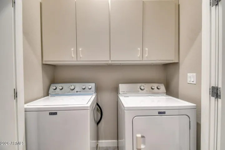 Laundry area (washer and dryer included)