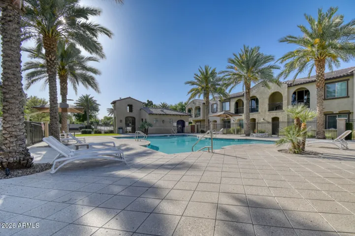 Resort-style pool.