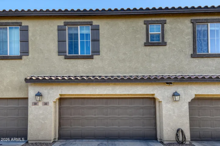 Attached two-car garage.