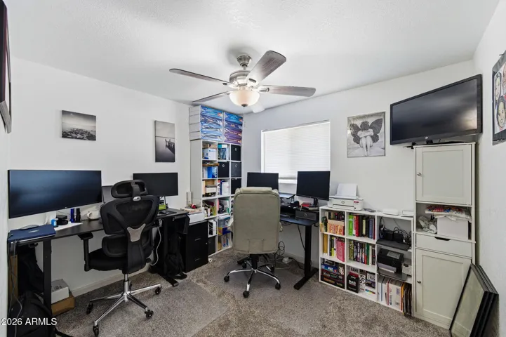 One of 5 nice sized bedrooms! This one being used as home office.