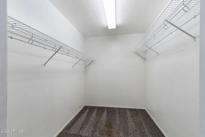 Closet in secondary room